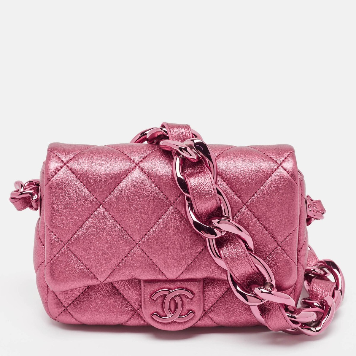 CHANEL キルティング マザーズバッグ ピンク CHANEL キルティング マザーズバッグ ピンク CHANEL キルティング