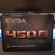EVGA 450 B 450W Bronze ATX Power Supply Surge Protection Sleeved Ultra-Quiet