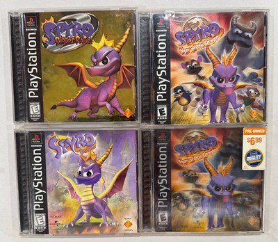 PlayStation 1 - Spyro the Dragon 4 Game Lot - Ripto's Rage, Year of the Dragon