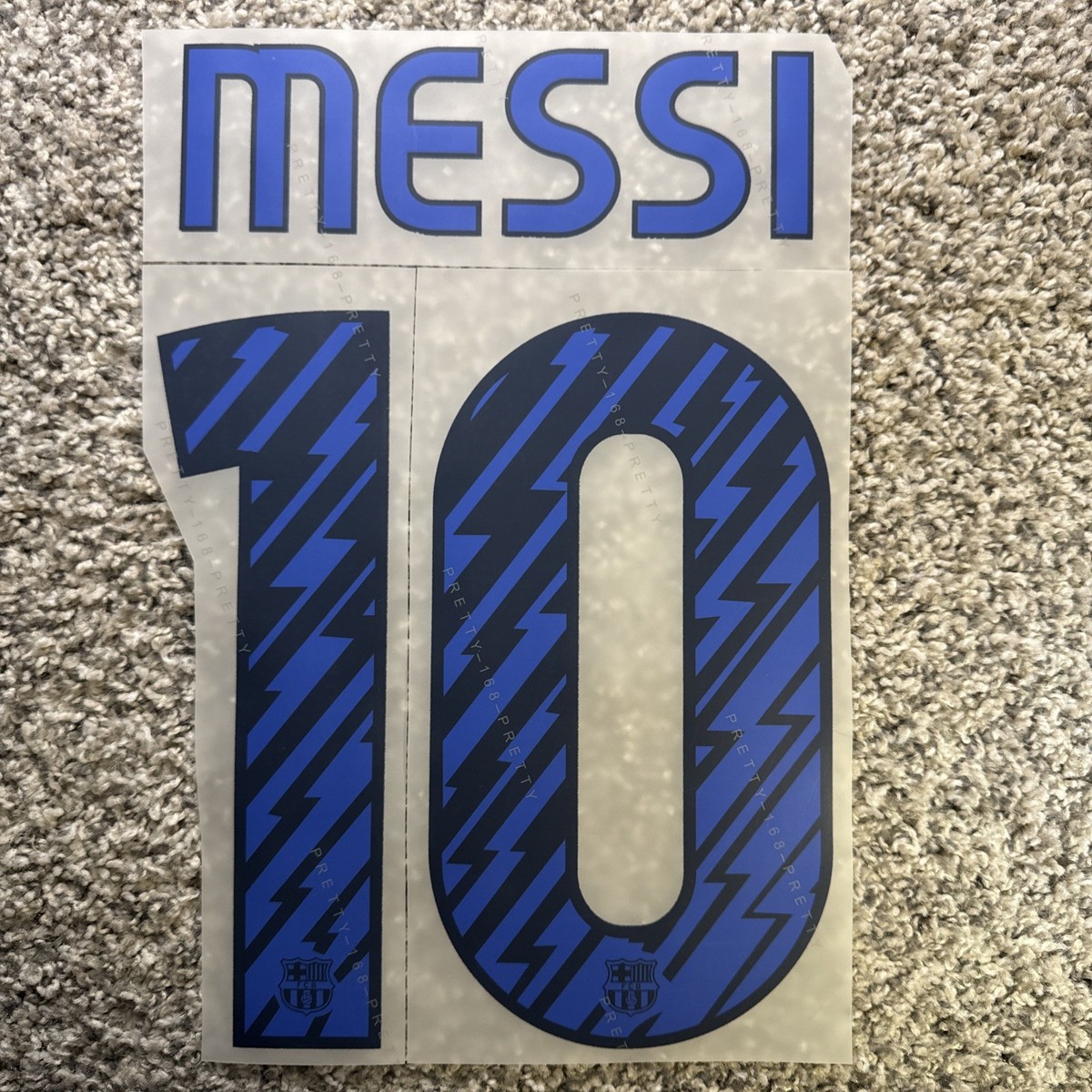 バルセロナ10/11 messi メッシ ネーム&ナンバー マーキング パッチ 2010/2011 Barcelona Home Messi Player size Nameset Name Number La