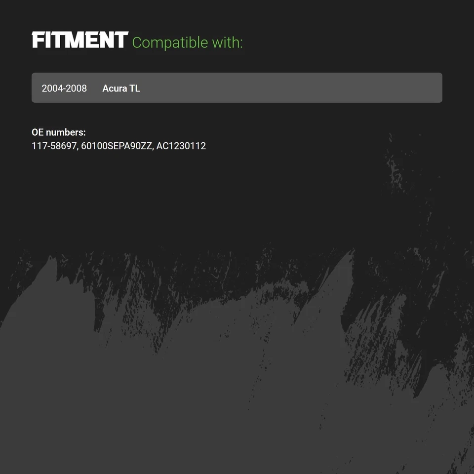 Hood Panel For Acura TL 2004-2008 Replacement ID0020AA0333R00 Standard Line - Image 2 of 2