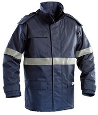 Parka Giaccone multinorma IGNIFUGO ANTISTATICO alta visibilità blu dpi 3a cat
