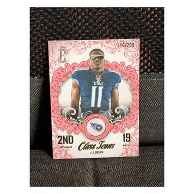 2025 Topps Signature Class A.J. Brown Class Icons Coral /299 #CI-11 Titans