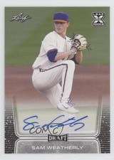 2020 Leaf Draft Auto Sam Weatherly #BA-SW1 Auto 0e2x