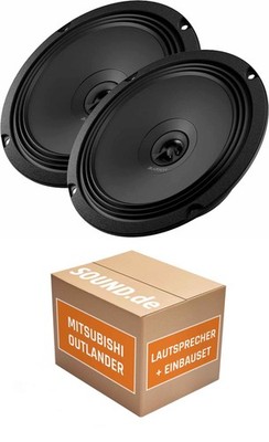 Lautsprecher hinten Audison APX 6.5 für Mitsubishi Outlander CW0 | 2x Tief-Mitte