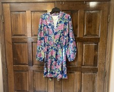NWT Lilly Pulitzer Axton Dress Multi Dahlia Licious Print Floral Size 10
