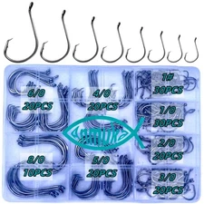 Circle Hooks Fishing Hooks 2X Strong 170PCS/Box|220PCS/Box Octopus Catfish Fi...