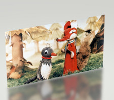 Aufkleber Sticker Herr Fuchs & Frau Elster DDR 10 cm x 15 cm