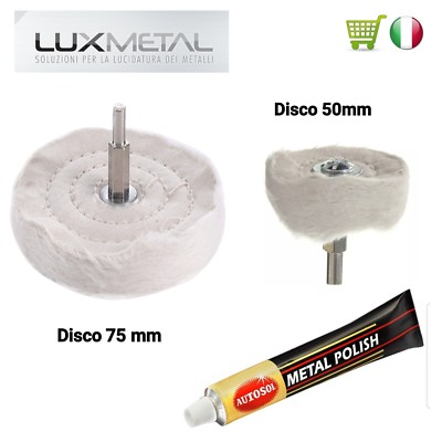 Polierset zum Reinigen Polieren Chrom Aluminium Autosol Metal Polish
