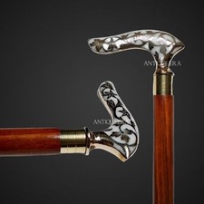 Designer Victorian Vintage Style Antique Brass Head Handle Walking Stick Cane