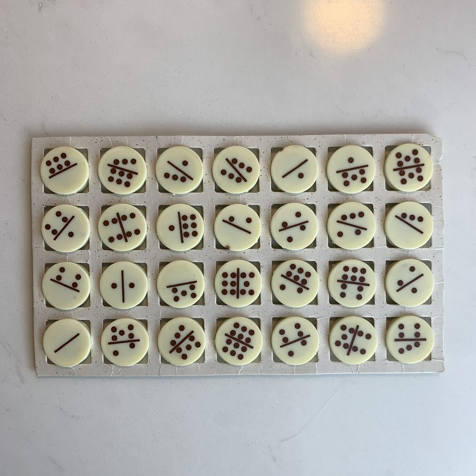 Vintage Unique Round Dominoes Travel Twist Game Complete eBay