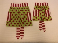 Retro Vintage Christmas Aprons Mommy  Me Holiday Striped Polka Set Bake Apron