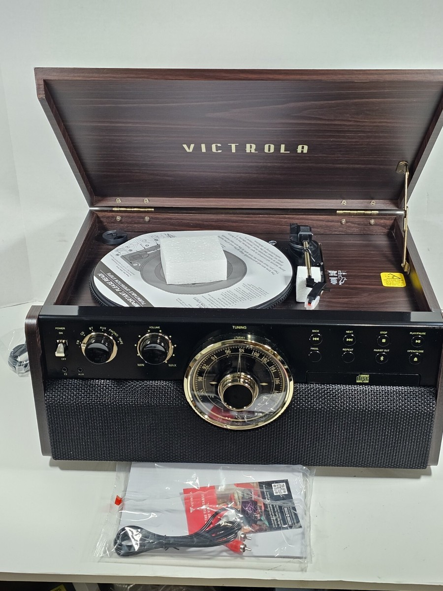 Cd Player Victrola Classic Audio System Victrola In Record Player