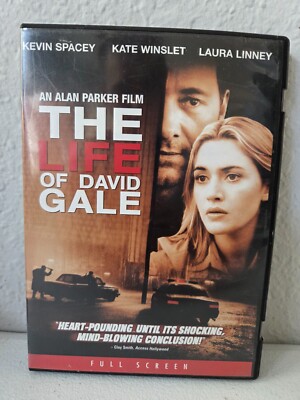 The Life of David Gale DVD Full Screen Thriller Mystery Movie Kevin Spacey