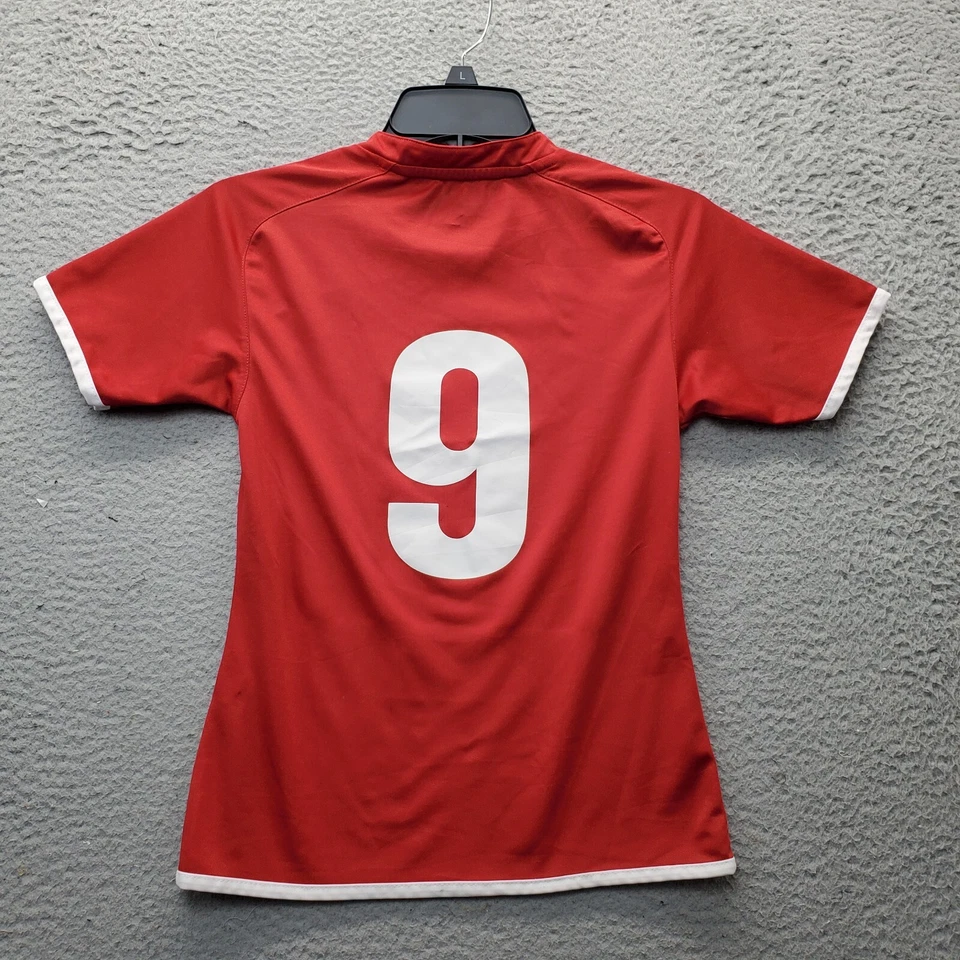 Kingston Youth Soccer Association Xara Camisa Juvenil Roja Manga Corta Pullover Foto 2 de 4