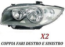 COPPIA FARI PROIETTORE ANTERIORE FANALE SX - DX BMW SERIE 1 E87 DAL 2004 AL 2007