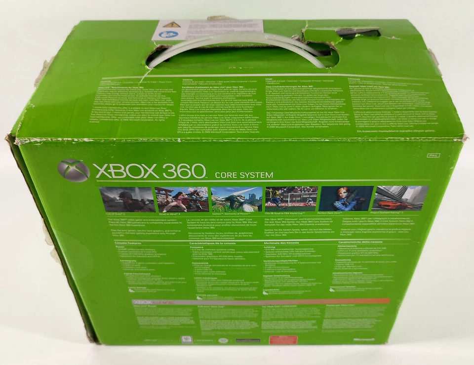 Scatola Vuota Console Microsoft Xbox 360 Core System Con Istruzioni E Depliant - Immagine 2 di 4