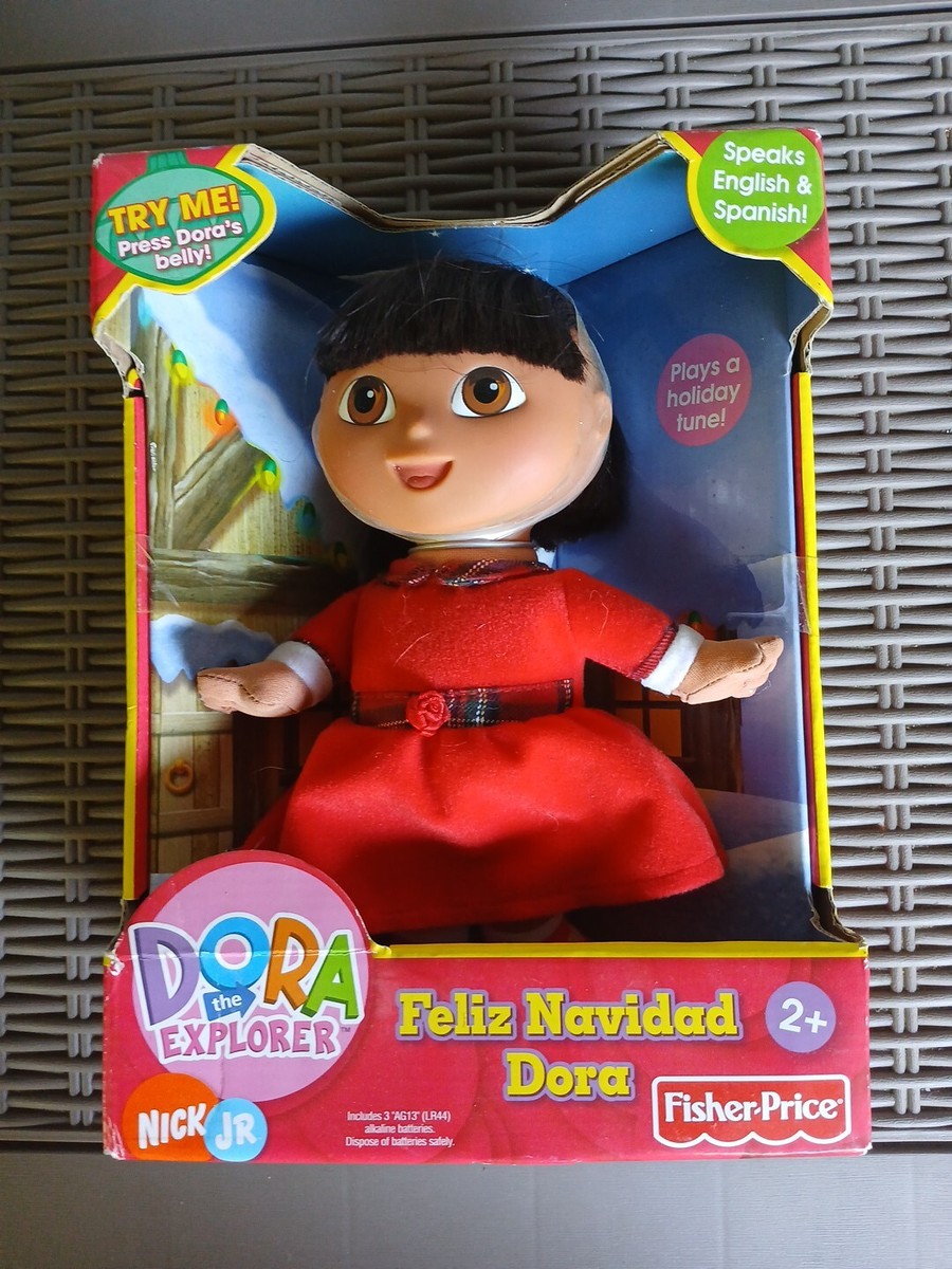 Dora The Explorer Christmas Doll Feliz Navidad 2006 Fisher Nick Jr