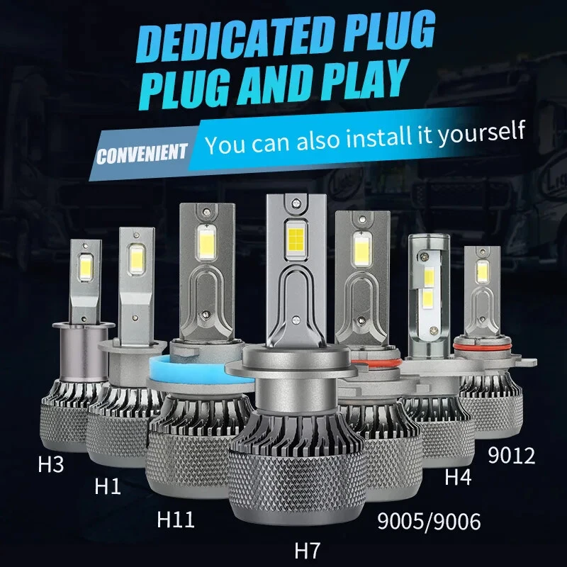 Power Supply 24V LED Truck Headlight H7 LED lamp h1 led headlight h4 24v truck - Image 3 of 4