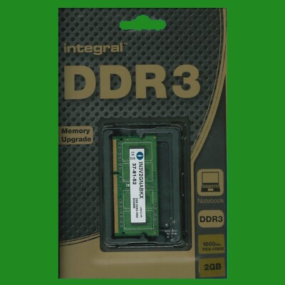 Integral DDR3 2GB Notebook RAM, Speicheraufrüstung, 1600Mhz, schnelle Inbetriebnahme