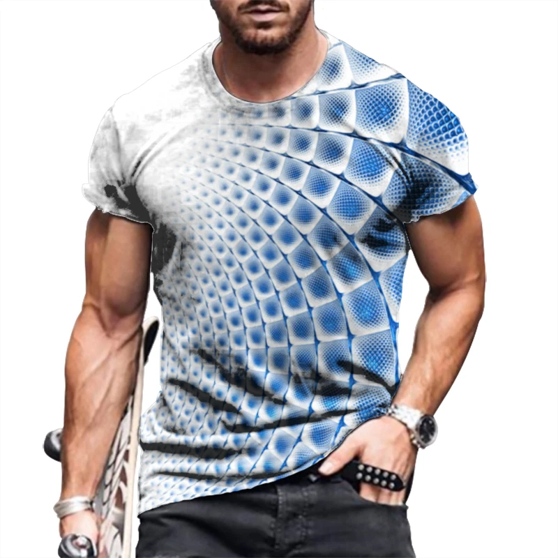 T-Shirt Fashion Graphic Short Sleeve Light Blue Novelty Casual T Shirt Silky Tee