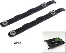 2 Pack Chassis Hard Drive Mounting Plastic Rails Black