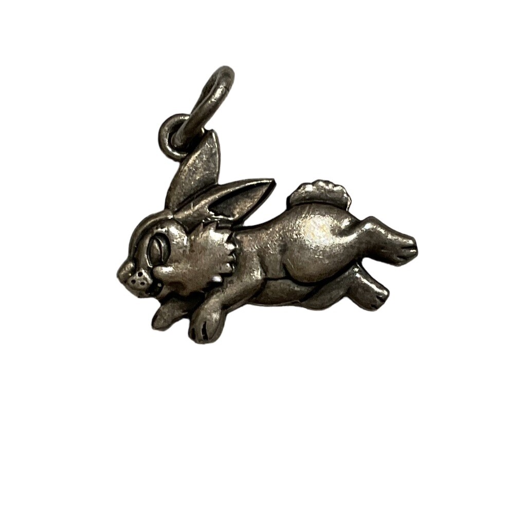 1987 James Avery Girl Scout Cookies Rabbit Charm Pendant Retired