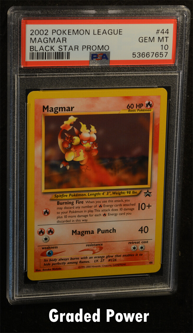 2002 Pokemon Promo Magmar Black Star Promo PSA 10 (7657) #44