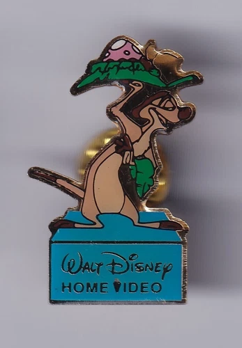RARE PIN PINS PIN'S .. DISNEY PARIS FRANCE VINTAGE 1993 HOME VIDEO TIMON ~US