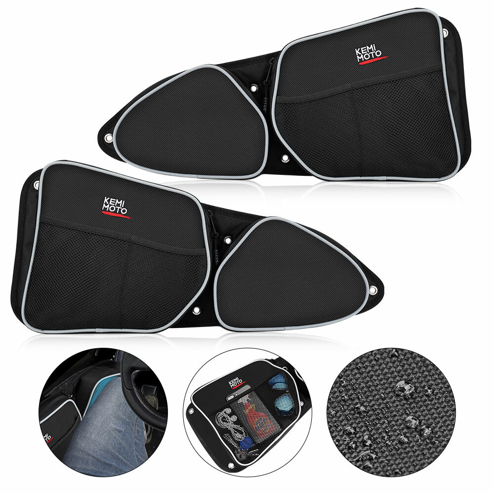 UTV Front Side Door Bags w/ Knee Pad For Polaris RZR XP 4 1000 RZR 900 Turbo