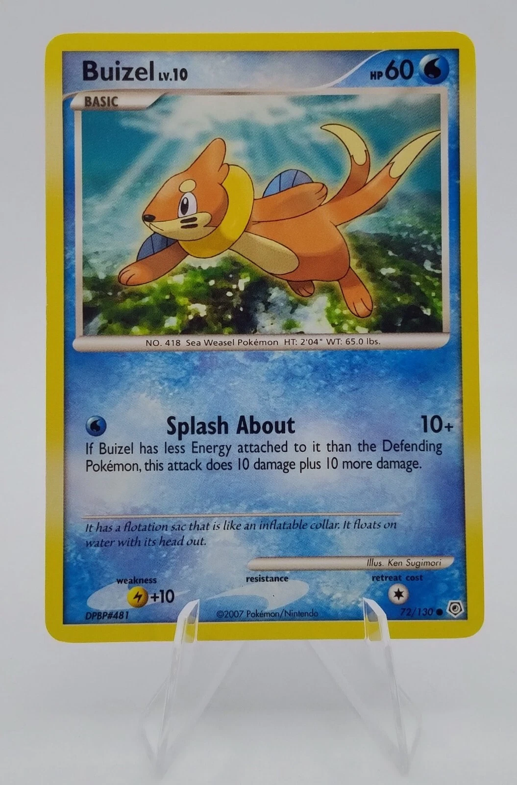 Buizel 72/130 Diamond & Pearl 2007 Pokemon Card