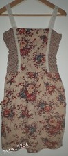 MANGO Floral Shirred Casual Sports Dress Eur M USA S  Mex M  Made in Morocco 