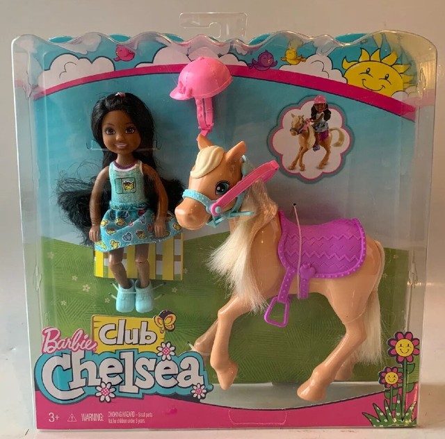 barbie club chelsea doll and horse
