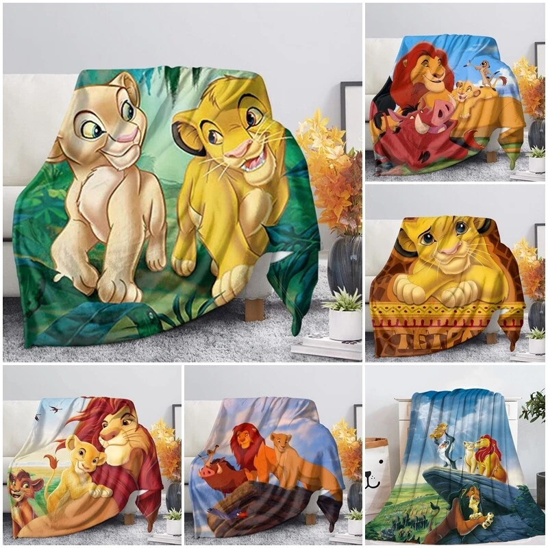 The Lion King Fleece Blanket Throw Bed Sofa Warm Soft Blanket Flannel Gift UK