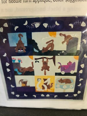 ''A Day In A Life'' Fun Cats Quilt Pattern by Donna French Collins Whimsical NEW