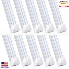 8 FT LED Shop Light Fixture T8 LED Tube Lights 8Foot Fluorescent Light Fixture