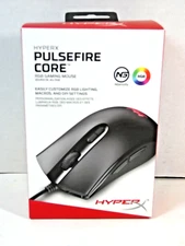 HYPERX Pulsefire Core RGB Gaming Mouse Wired 4P4F8AA New Open Box