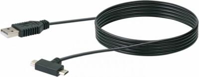 USB Anschlusskabel Type A/B Mini + Micro 1m CKRB 1915 Schwaiger Neu OVP