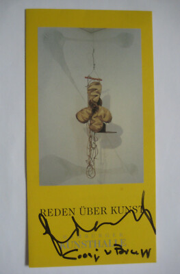 Claes Oldenburg + C.v.Bruggen 2x signiert Karte Unterschrift Signatur Autogramm 