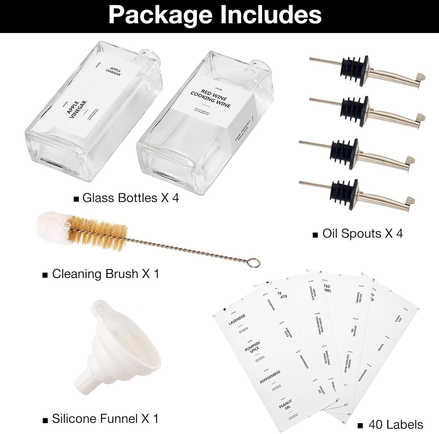 Olive Oil Dispenser Bottle for Kitchen, 16.9 Oz/ 500 Ml Soy Sauce Dispenser, Coo