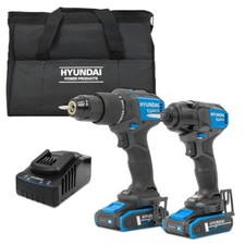 Hyundai 20V Cordless 65Nm Hammer Drill & 230Nm Impact Driver Kit