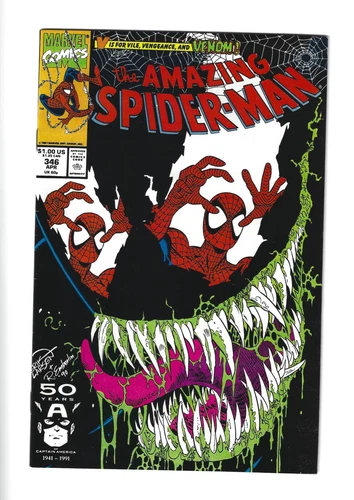 The Amazing Spider-Man 346 Marvel Comics 1991 Iconic Erik Larsen Cover
