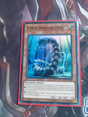 Carta Yu-Gi-Oh! Cyber Dragon Herz - MP19-EN086 Super Rare 1st Edition, Da Gold Sarcophagus Tin Mega Pack 2019 - 2