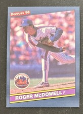1986 Donruss Roger McDowell Baseball Rookie Card (RC) #629 Mets Pitcher VG O/C. rookie card picture