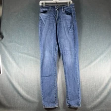 Levis 721 Womens Jeans Blue High Rise Skinny Five Pockets Zip Fly Size 29 Cotton