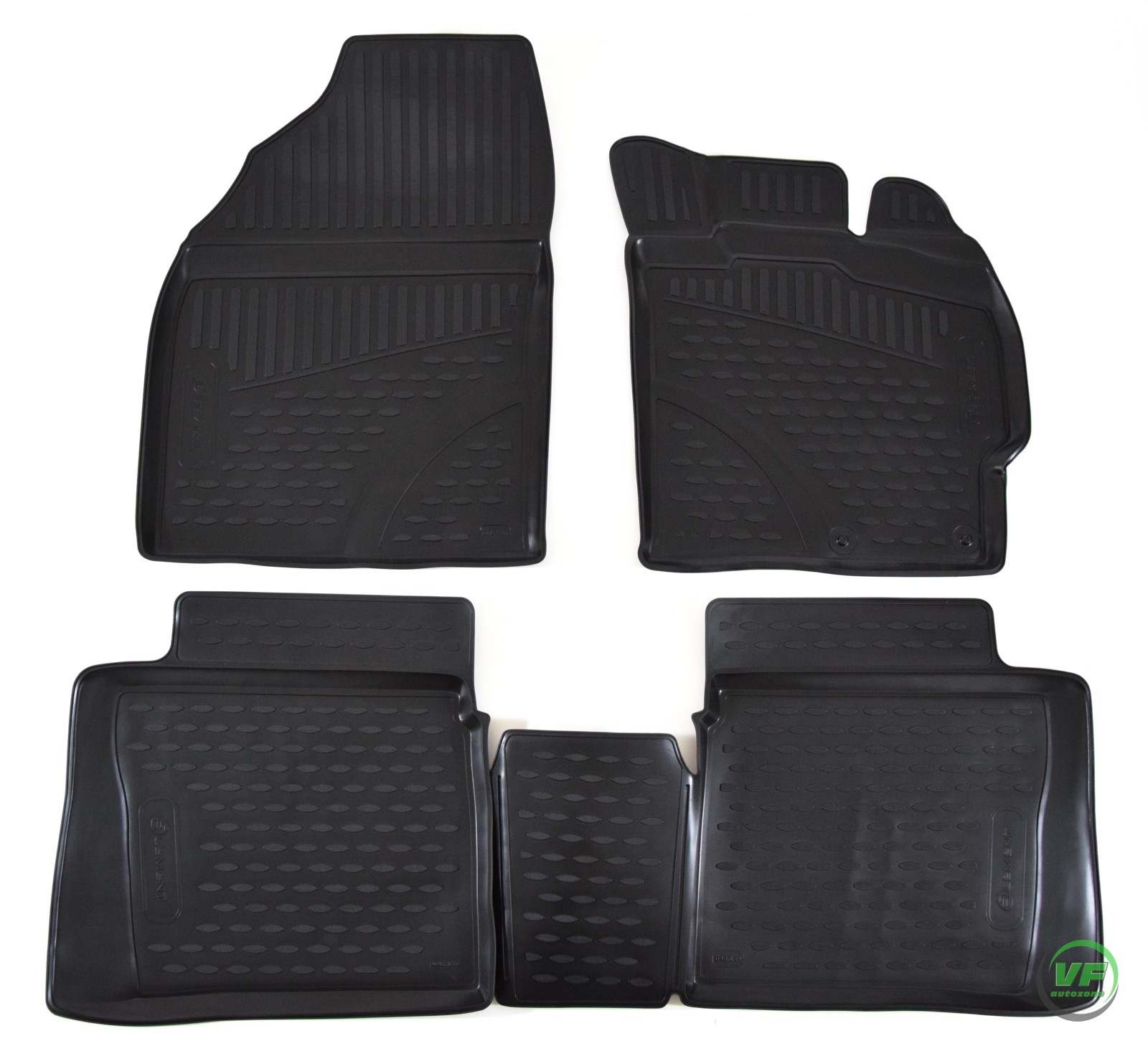 Allweather Rubber Set 3D Tailored Heavy Duty Car Mats for TOYOTA PRIUS