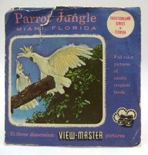 View-Master Reels 172-A-B-C, Parrot Jungle, Miami, FL, Set of 3 Reels