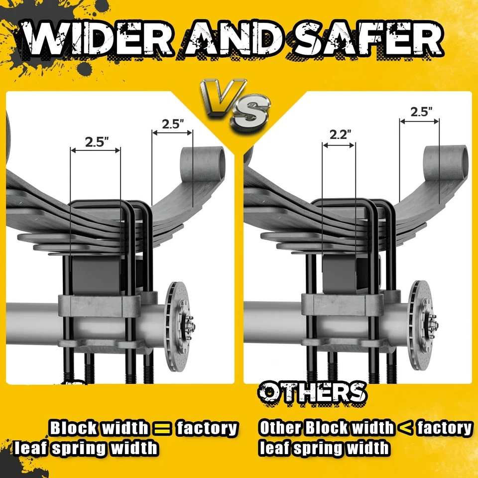 3" F+2" R Lift Kit For 01-10 Silverado Sierra 2500HD 8 Lug  with Torsion Tool - Image 3 of 4