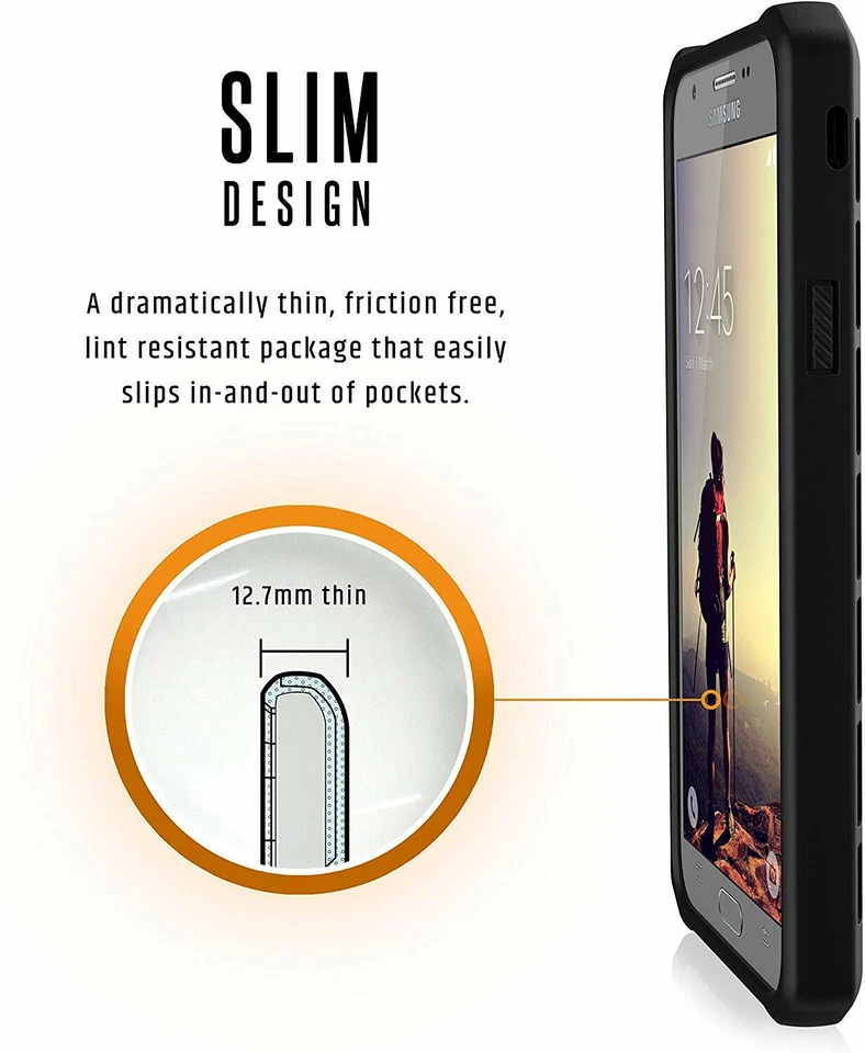 Funda protectora resistente Urban Armor Gear (UAG) Samsung Galaxy J7 (2017) interior negra Foto 4 de 4