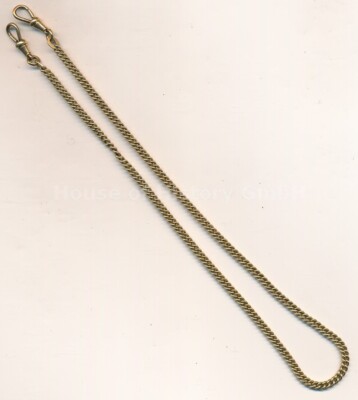 140199: Uhrenkette, vergoldet, Hersteller ''M. Charnier'', 43 cm, für Jacke Weste